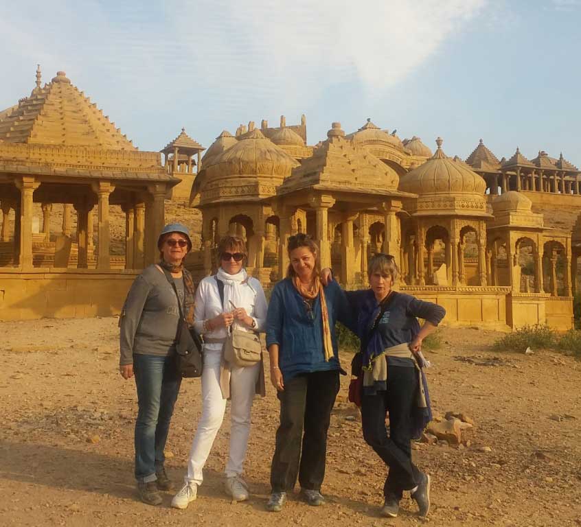 Touristes français à Jaisalmer en Inde