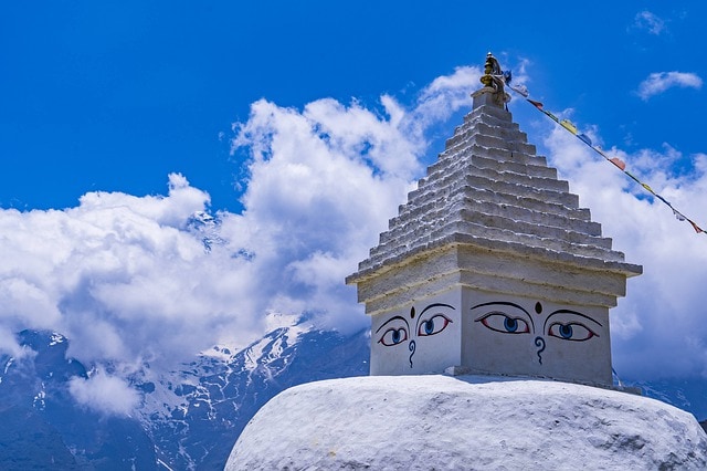Syambhunath au Népal durant notre voyage sur mesure